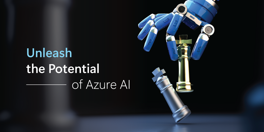 Banner image illustrating Trainocate's free workshop, Unleash the Potential of Azure AI.