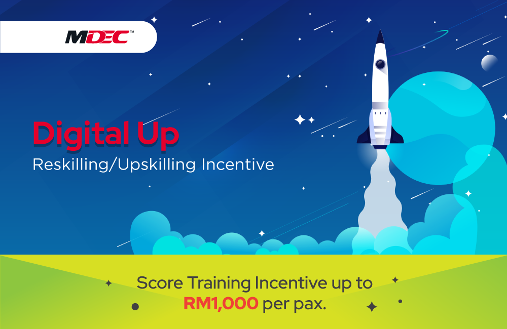 MDEC - Digital Up Reskilling and Upskilling Incentive | Trainocate Malaysia