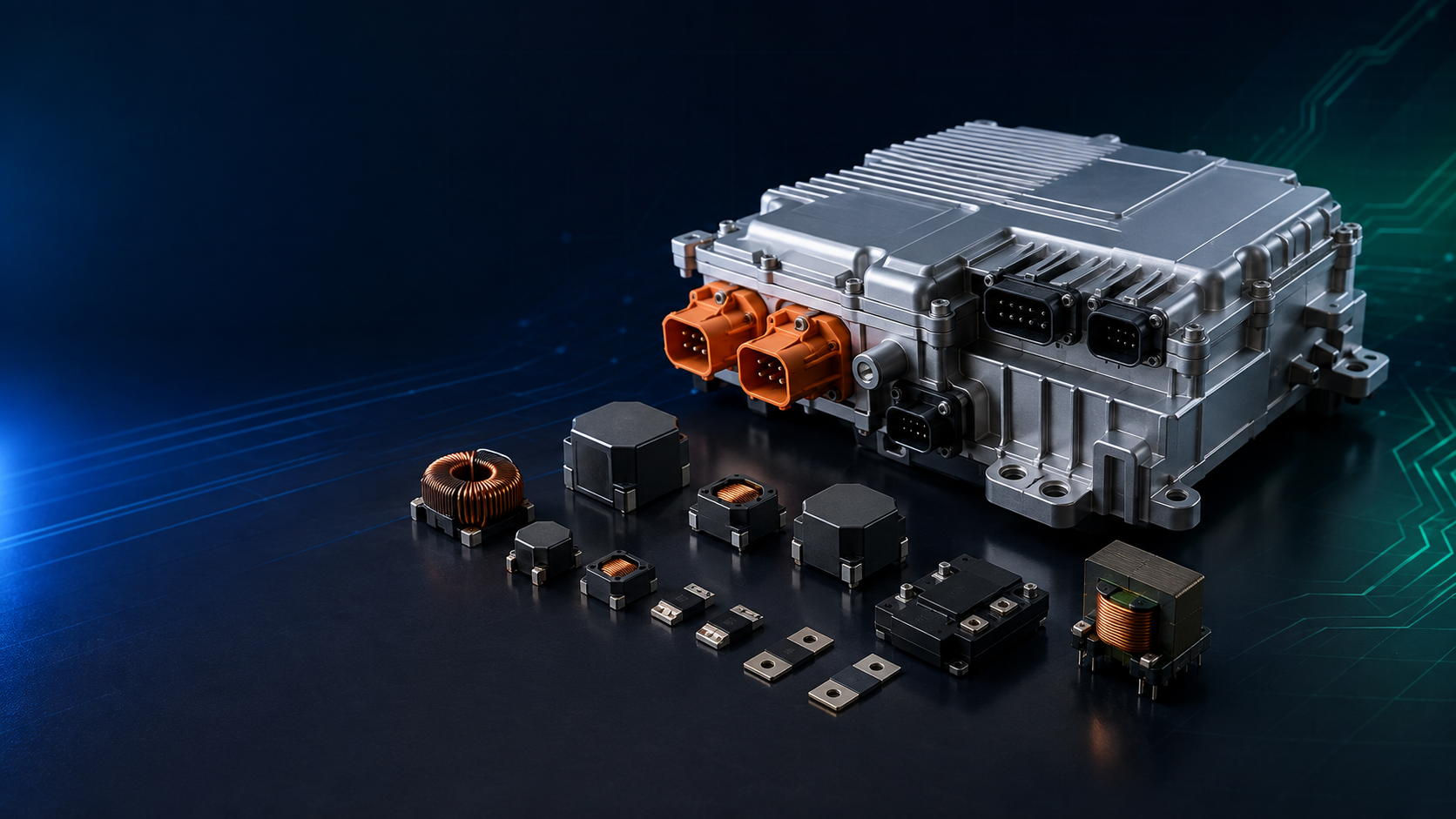 Power electronics circuit board components